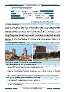 Conference in Nuremberg: Final Program Conference in Nuremberg: Final Program